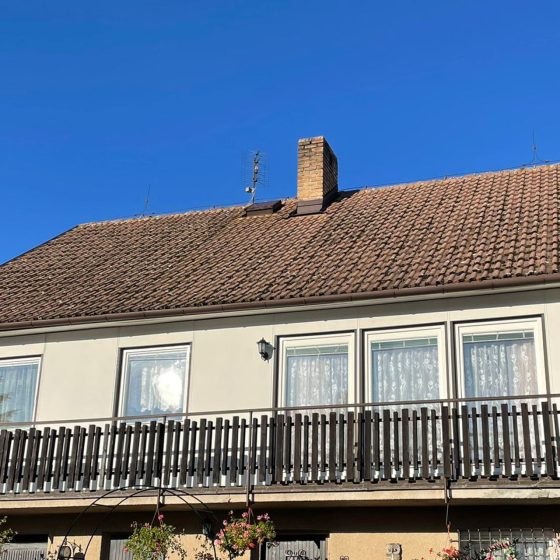 čištění a nátěr střechy rodinného domu
