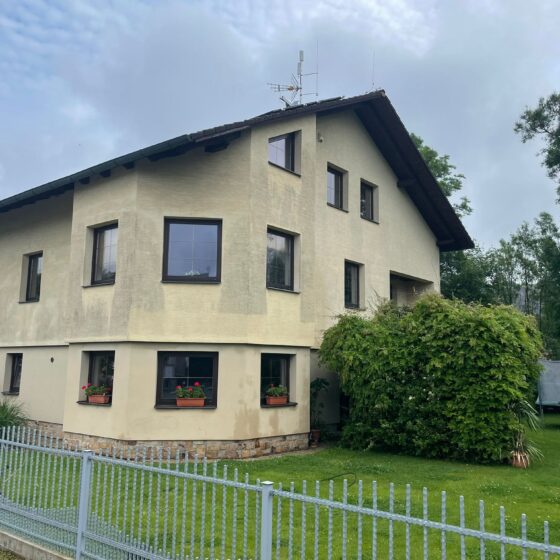 Čištění fasády rodinného domu včetně ochranného nátěru